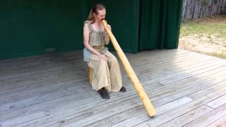 Stephanies first didgeridoo video September 2014 [upl. by Treat]