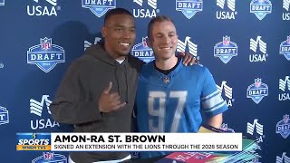 Detroit Lions officially resign Sewell St Brown [upl. by Bret]