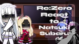 ReZero react to Natsuki Subaru  Part 1  GCRV [upl. by Trillbee]