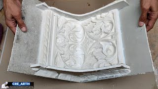 How to make ornament ceiling cornice ✓ Design cornice molding part1 [upl. by Nohtiek]