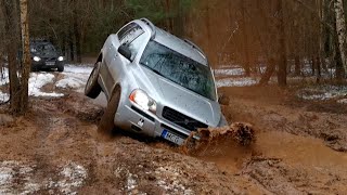 Volvo offroad party Volvo XC70 XC90 in deep mud DDrive [upl. by Perr]