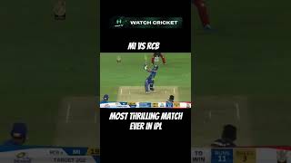 Most thrilling match ever in ipl shorts cricket cricketlover [upl. by Glenda]