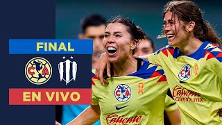 🔴 EN VIVO FINAL Ida  América vs Rayadas [upl. by Yemiaj]