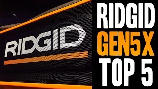 Top 5 RIDGID Gen5X Tools [upl. by Hameean]