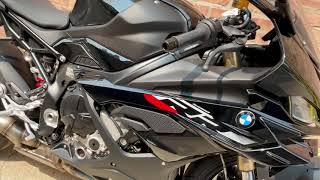 BMW S1000RR Black Metallic wblack forged wheels 23 walkaround [upl. by Peckham]