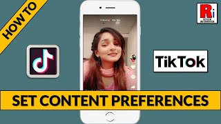 How to Set Content Preferences on TikTok [upl. by Chandos]