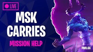 247 Live MSK Carries amp Mission Help  Fortnite STW [upl. by Kirshbaum]