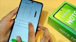 infinix note 10 fingerprint full setting  how to set fingerprint lock  fingerprint set kaise kare [upl. by Ytsud]