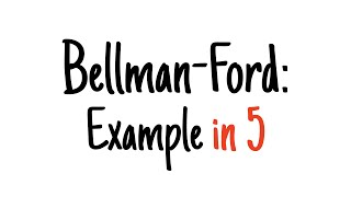 BellmanFord in 5 minutes — Step by step example [upl. by Dabbs]