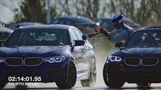 BMW M5 Sets 2 Guinness World Records While Refueling MidDrift [upl. by Bringhurst]