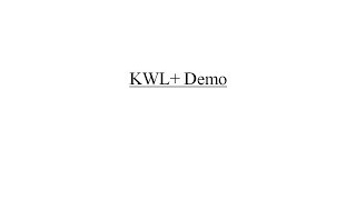 KWL Chart DemoGraphic Organizer for Reading and Writing [upl. by Yelraf]