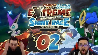 IS IT OVER INSANE LEGENDARY SHINIES Pokemon ORAS Extreme Randomizer Shiny Race Nuzlocke Ep 02 [upl. by Drofub]