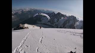 Aiguille verte Whymper  deco parapente juin 23 [upl. by Otte]