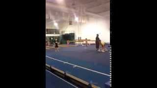 My first roundoff back handspring [upl. by Aicella]