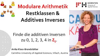 Modulare Arithmetik – Restklassen  Additives Inverses [upl. by Oly202]