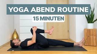 15min Ganzkörper Yoga Routine für den Abend  Beginnerfreundlich [upl. by Spark292]