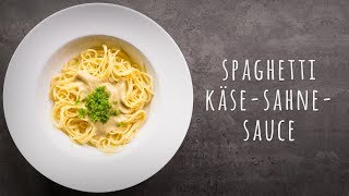 Spaghetti in Käse Sahne Soße selber machen [upl. by Anaig319]