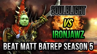 NEW Ironjawz vs Soulblight Age of Sigmar Battle Report  Beat Matt Batrep S05E58 [upl. by Lemmueu]