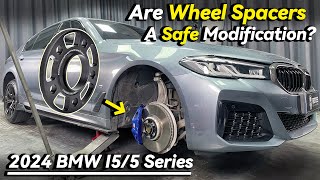 Are Wheel Spacers a Safe Modification for the 2024 BMW I55 Series  BONOSS Car Parts Guide [upl. by Eivad]