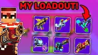 Get the BEST weapons NOW in Pixel Gun 3D My OFFICIAL TOP 10 LOADOUT [upl. by Heurlin]