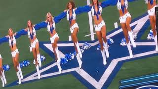 Dallas Cowboys cheerleaders perform thunderstruck 111421 vs Atlanta Falcons [upl. by Ellissa]