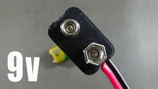 How To Make 9v Battery Connector  Easy and Simple Steps [upl. by Lanctot]