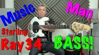 Music Man Sting Ray Sterling Ray 34 DemoReview [upl. by Toole45]