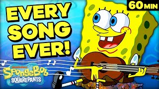 EVERY Song Ever 🎵  1 Hour Music Compilation  SpongeBob [upl. by Liagabba]