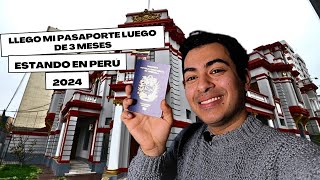 Retiro de PASAPORTE VENEZOLANO EN PERÚ 2024 3 meses consejos y MAS  Juanchis Gutierrez [upl. by Stinson]