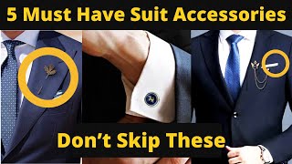 Suit Accessories For Men  Formal Dress Tips [upl. by Noll]