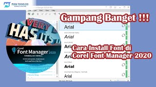 Cara Install Font Di Corel Font Manager 2020 [upl. by Ogdon538]