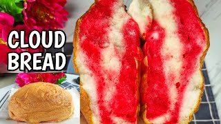 CLOUD BREAD  RESEP ROTI AWAN CUMA 3 BAHAN BUATNYA GAMPANG BANGET [upl. by Stryker]