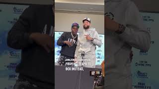 NBA star Deron Williams vs NFL star Frank Gore boxing breakdown shorts [upl. by Cosette362]