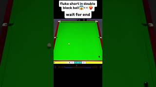 Drama in double black ball fluke short😱 wait for end [upl. by Ititrefen]