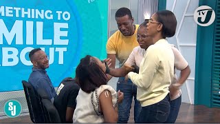 Bun Eating Challenge with a Twist  TVJ Smile Jamaica [upl. by Kcin]