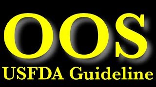 OOS guideline USFDA  PhaseI Laboratory Investigation  Decoded first time on YouTube  Part1 [upl. by Eserahc]