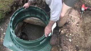 Installing Polylok Septic Tank Risers [upl. by Aihsad]