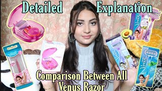 Comparison Between All Gillette Venus Razor in Detail  Which One is BetterPrice Blade Change Cut [upl. by Mariana]