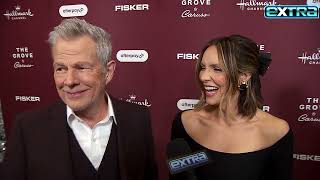 Katharine McPhee amp David Foster on HOLIDAY Traditions with Son Rennie Exclusive [upl. by Dnesnwot]