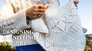 Designing and Knitting A Triangle Scarf for the First Time [upl. by Kenelm]