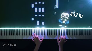 Undertale OST  Fallen Down Piano 432hz  sheet music [upl. by Sarene]