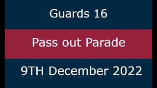 Guards 16 Pass out parade Catterick 9th December 2022 [upl. by Allebram]