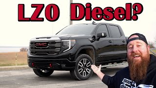 Is Diesel Worth It First Diesel Truck First 1000 Miles in the LZ0 Duramax Sierra AT4 [upl. by Liddle]