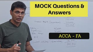 ACCA Financial Accounting  FA MOCK exam Q amp A [upl. by Brody]