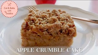 Apple Crumble Cake  Melt in your Mouth Apfel Streuselkuchen [upl. by Garrek]