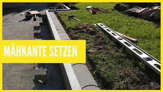 Mähkante setzen schnell und einfach auf Beton [upl. by Ylenaj]