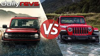 Exclusive Ford Bronco 2Door vs Jeep Wrangler 2Door  Compared [upl. by Marysa]