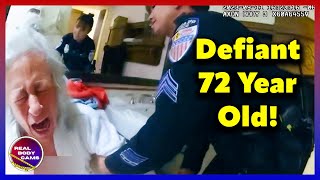 Defiant Grandma Locks Herself in Hotel Room Refuses to Check Out By Resisting [upl. by Valley214]