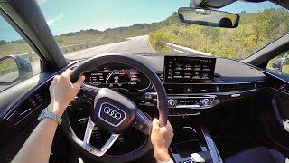 2021 Audi S4 POV Driving Impressions  is it better than the TLX Type S [upl. by Ltney724]