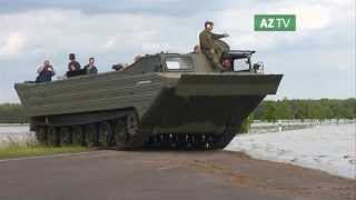 Hochwasser SchwimmPanzer in der Altmark [upl. by Callum]